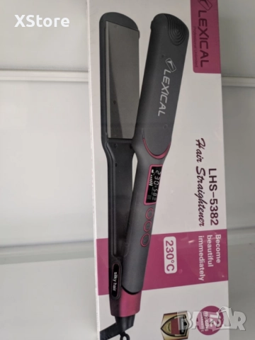 Преса за коса, титаниеви плочи, 230C, 65W, снимка 6 - Преси за коса - 52508368