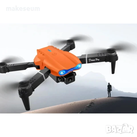 Сгъваем Дрон Е99 PRO HD Камера PRO 2 камери Drone Дистанционно Управление Професионална, снимка 7 - Електрически играчки - 51299920