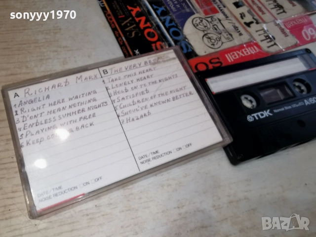 TDK A60 MADE IN JAPAN-RICHARD MARX 3112251939, снимка 11 - Аудио касети - 52945304