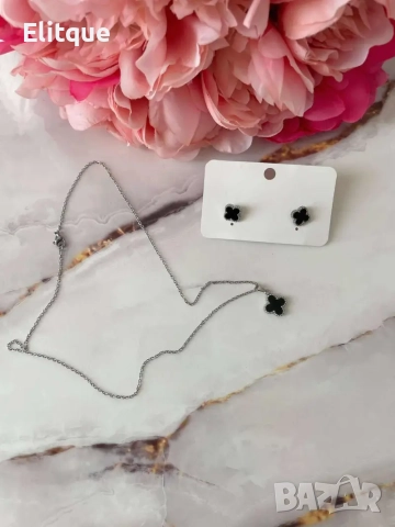 колие и обеци от неръждаема стомана , снимка 4 - Бижутерийни комплекти - 52854330