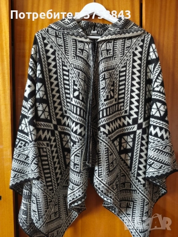 Оригинално пончо от Перу 100% алпака