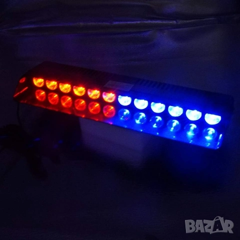 Сигнална лампа полицейска за стъкло 12 LED, снимка 3 - Аксесоари и консумативи - 53883053