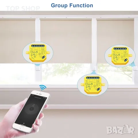LoraTap Tuya Smart WiFi превключвател за щори Релеен модул, снимка 12 - Други - 48804903