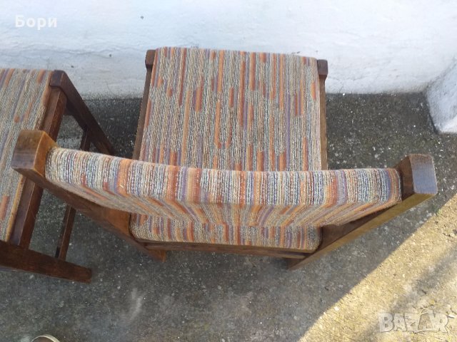 Български тапицирани дървени столове, снимка 9 - Столове - 31977811