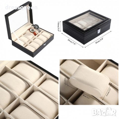 2100 Кутия за 10 часовника, снимка 8 - Подаръци за мъже - 37448404