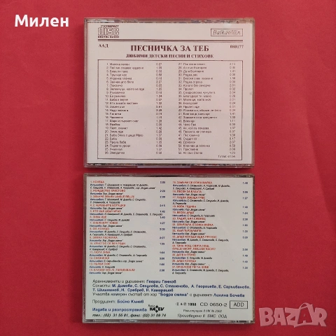 Компакт дискове с детски и коледни песни, снимка 3 - CD дискове - 53925329
