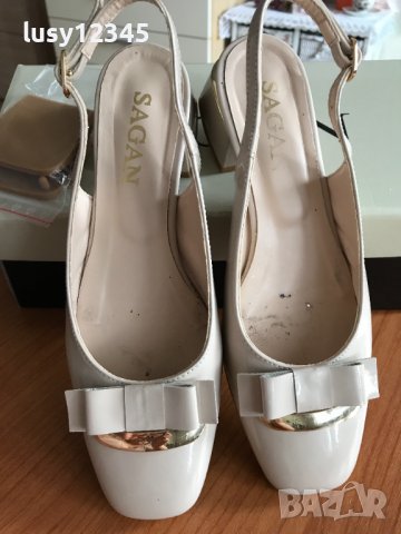 Обувки без пета в екрю! №37 , снимка 2 - Дамски елегантни обувки - 37043001