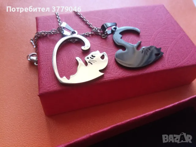Комплект колиета Обичам котките , снимка 8 - Бижутерийни комплекти - 50322501