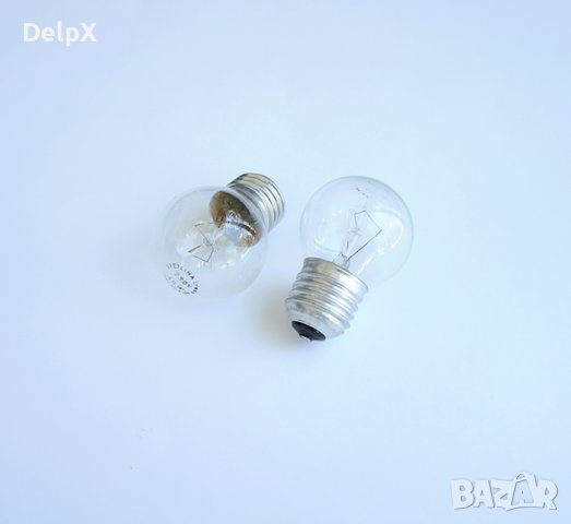 Лампа сфера мини прозрачна с цокъл E27 220V 40W, снимка 1 - Крушки - 42488757