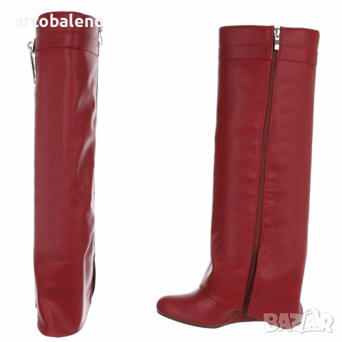 Дамски боти на висок ток, 3цвята , снимка 18 - Дамски боти - 51716484