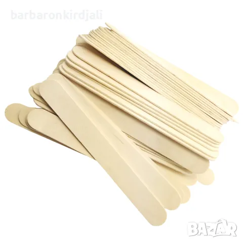 Дървени шпатули за кола маска 100 бр., снимка 3 - Козметични уреди - 47883140