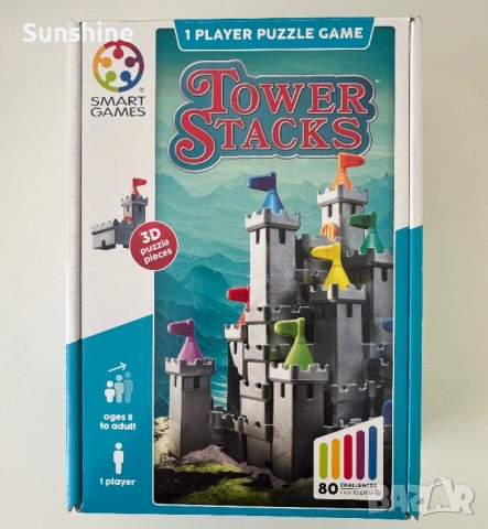 Детска логическа игра Smart Games - Tower Stacks
