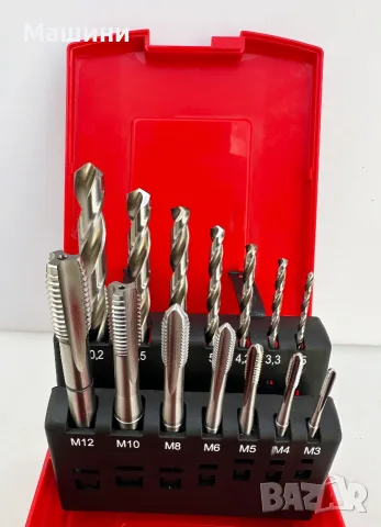 Hilti HSS TB SQ M3-M12+HSS - Комплект метчици и свредла неразличими от нови!