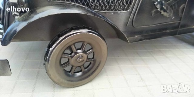 Ръчно изработена метална количка, снимка 10 - Антикварни и старинни предмети - 42778050