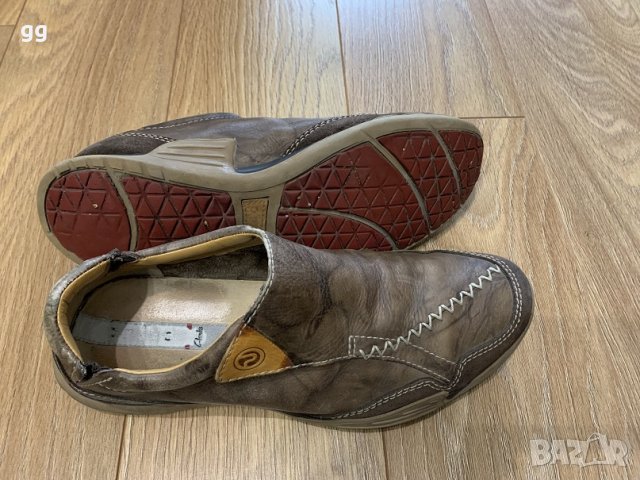 Мъжки ежедневни обувки CLARKS, от естествена кожа, снимка 3 - Ежедневни обувки - 39844632