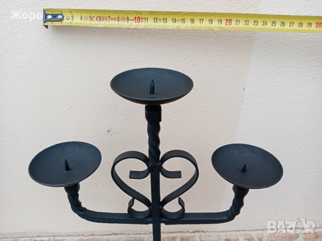 старинни ръчно изработени свещници свещник, снимка 18 - Антикварни и старинни предмети - 54220375