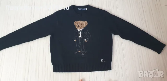 POLO Ralph Lauren Bear  Wool / Cashmere Knit  Loose Fit Womens Size XS  НОВО! ОРИГИНАЛ! Дамски Пулов