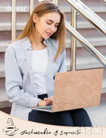 Калъф Ksriylm за MacBook Air 13-инчов, A1932 A2179 M1 A2337, розов, снимка 6 - Калъфи, кейсове - 48419131