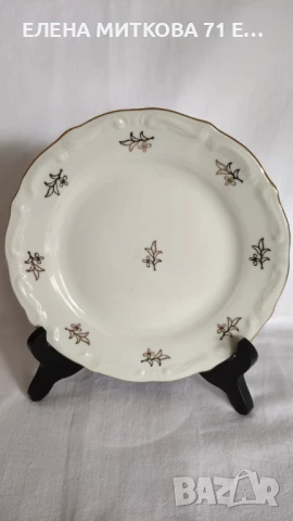 Фини порцеланови чинии за десерт или салата на "Изида"