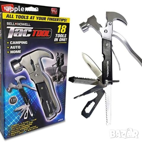 18 в 1 Мултфункционален инструмент клещи отверка резачка чук и др.