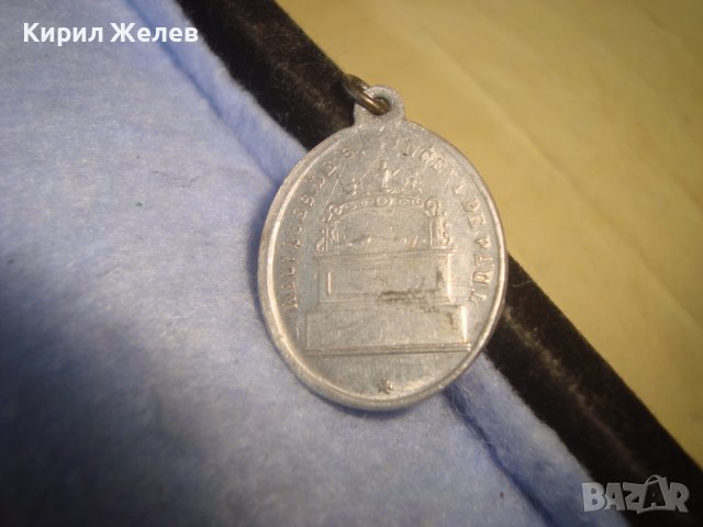 СТАРА РЯДКА ПОСРЕБРЕНА КАТОЛИЧЕСКА ИКОНКА - ВАТИКАН 27482, снимка 2 - Антикварни и старинни предмети - 36902185