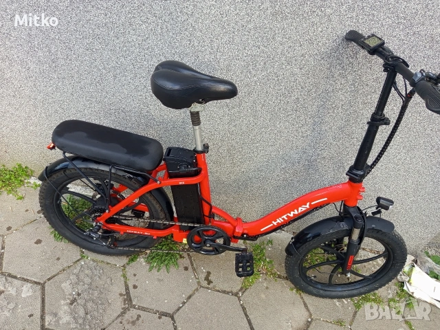 20 цола електрически алуминиев велосипед с 7 скорости усилени ляти капли амортисьори предни дискови , снимка 9 - Велосипеди - 53976594