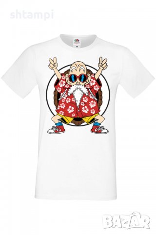 Мъжка тениска Dragon Ball Z Master Roshi,Анимация,игра,Празник,Повод,, снимка 2 - Тениски - 37936863