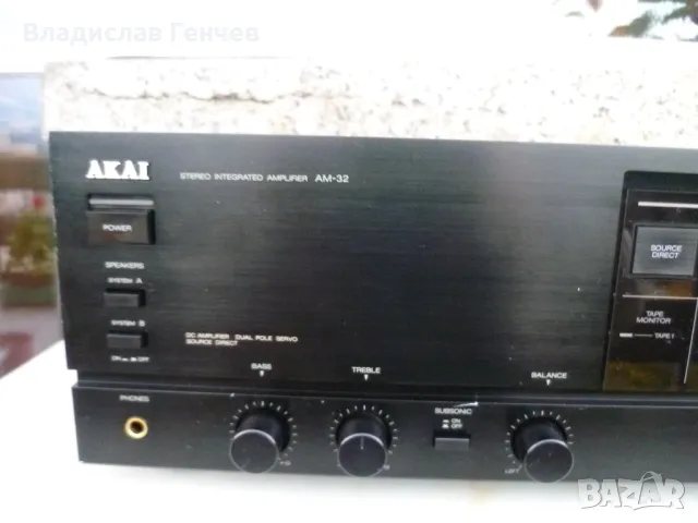 Усилвател AKAI AM-32, снимка 5 - Ресийвъри, усилватели, смесителни пултове - 47826810