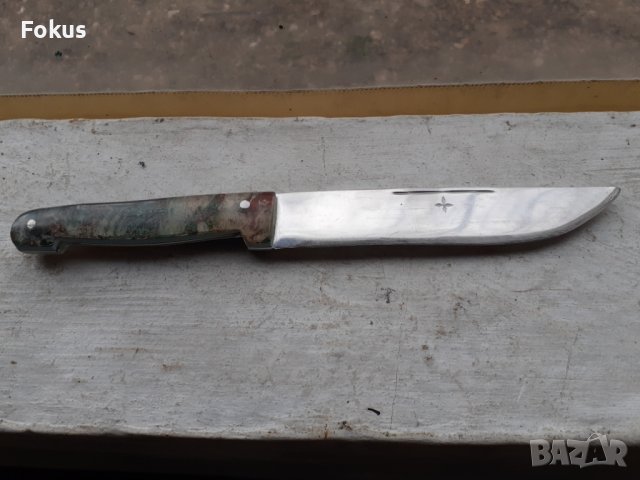 Стар български касапски нож, снимка 2 - Антикварни и старинни предмети - 39827365