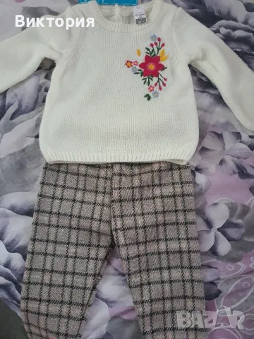 комплект блузка с панталонки, снимка 2 - Комплекти за бебе - 47474328