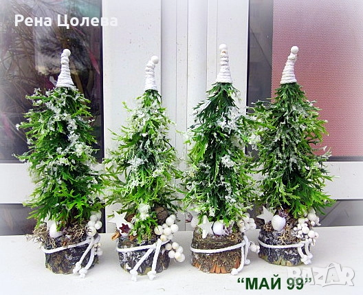 Заскрежена зелена елха, снимка 2 - Коледни подаръци - 52279226