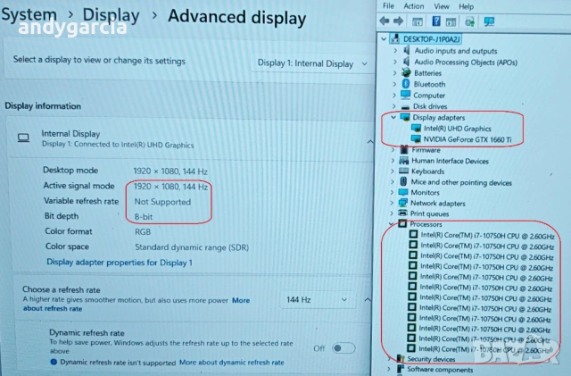 ASUS ROG STRIX G15/ NVidia GTX 1660ti 6GB/Core i7-10750H/16GB RAM/512G SSD/15.6 144Hz FHD IPS, снимка 17 - Лаптопи за игри - 54018660