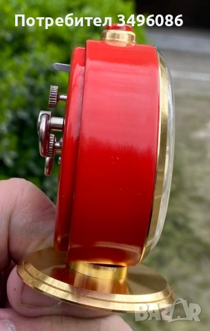 Стар съветски механичен будилник СЛАВА 11 камъка, снимка 9 - Колекции - 54058898