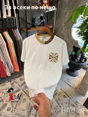 Loewe Мъжка Тениска👕Мъжка Блуза С Къс Ръкав Лоеве - Бяла Или Черна Код SK2032, снимка 2 - Тениски - 55752497
