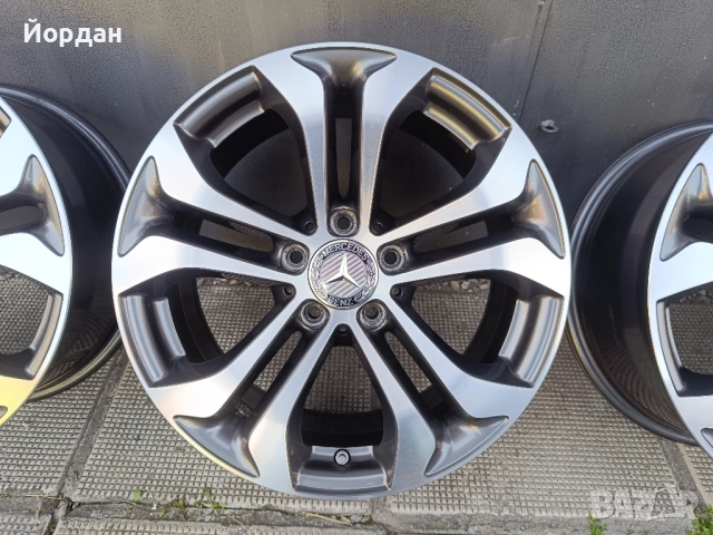 ОРИГИНАЛНИ джанти 17 ' 5x112 МЕРЦЕДЕС / MERCEDES BENZ ET36 7,5J 66,6, снимка 8 - Гуми и джанти - 54200202