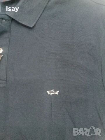 Мъжка тениска Паул Шарк в тъмно син цвят 2ХЛ последен размер , снимка 7 - Тениски - 53169125