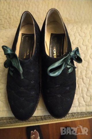 РАЗПРОДАЖБА Страхотни италиански обувки естествен велур , снимка 2 - Дамски ежедневни обувки - 31653210