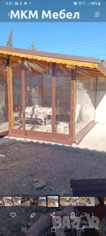 Ветроупорни завеси от прозрачен кристал Изработка и монтаж Гама от цветове 