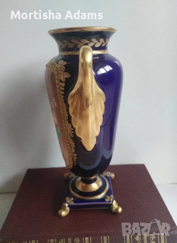 Кобалтово бижу- Франция , снимка 5 - Вази - 52670209