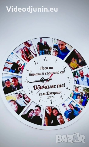 Часовник със снимки, снимка 3 - Стенни часовници - 52952005