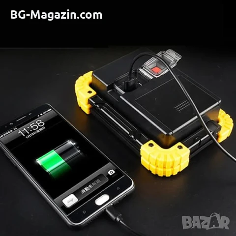 Мощна сервизна работна къмпинг лампа осветление преносима LED фенер USB за риболов палатка работа, снимка 3 - Къмпинг осветление - 51017061