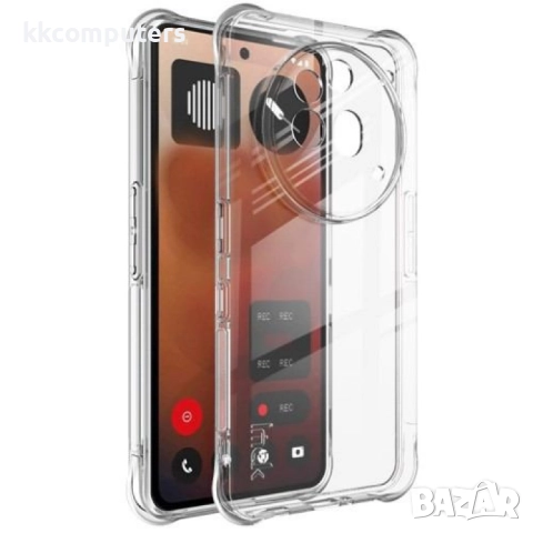 Nothing Phone (3a) Pro Удароустойчив IMAK Силиконов Калъф и Протектор