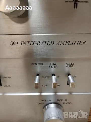 Philips 594 INTEGRATED AMPLIFIER плюс Tuner 694, снимка 6 - Ресийвъри, усилватели, смесителни пултове - 48530482