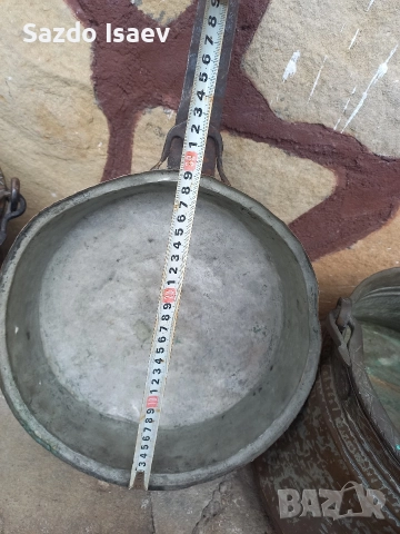 медни котли и тава , снимка 6 - Антикварни и старинни предмети - 52865698