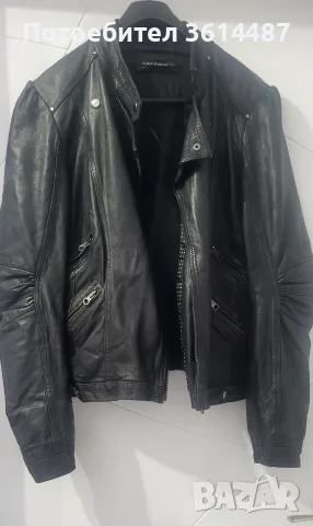 Яке ZARA, естествена кожа, снимка 2 - Якета - 56235586