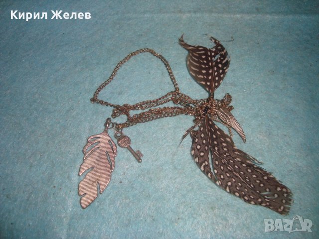 ПОСРЕБРЕН КРАСИВ АРТ МОДЕН МЕДАЛЬОН с ПЕРЦА 20803, снимка 6 - Колиета, медальони, синджири - 35271964