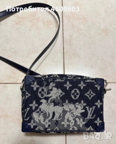 Стилна синя чанта, снимка 3 - Чанти - 51880129