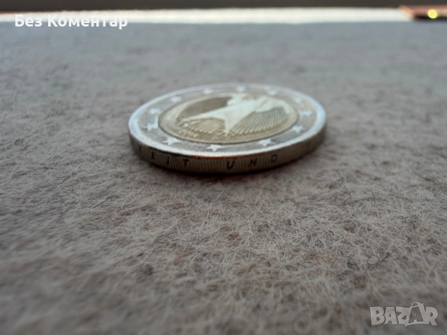 2 ЕВРО - Германия 2014 г. (с дефект), снимка 3 - Нумизматика и бонистика - 54215258