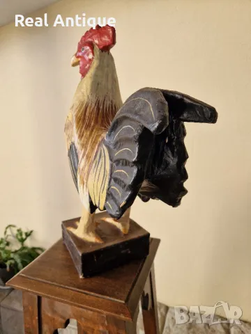 Страхотна голяма антикварна фигура статуетка Папие Маше , снимка 8 - Статуетки - 50304399