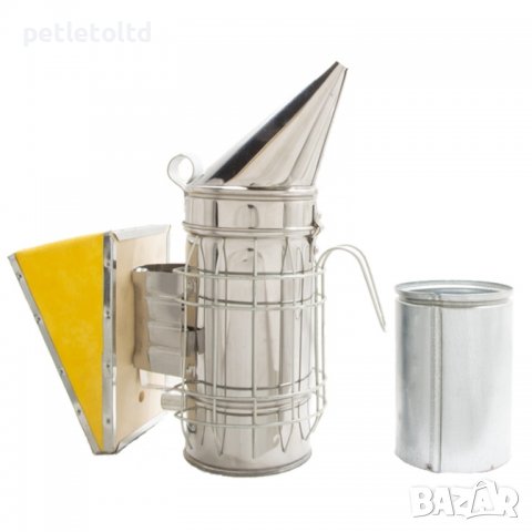 Пчеларска Пушалка INOX с вътрешен контейнер за лесно почистване, снимка 1 - За пчели - 24801385